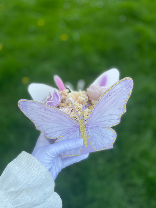 Bouquet papillon violet