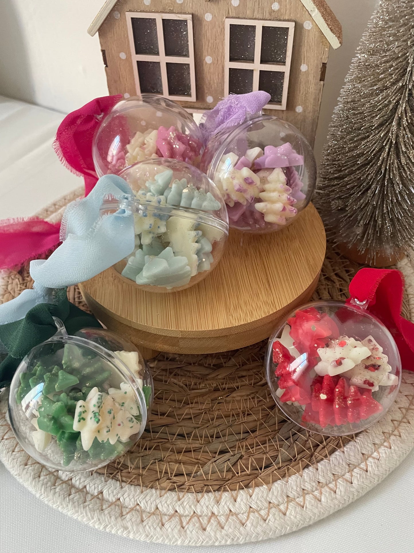 Boule de noël garnie