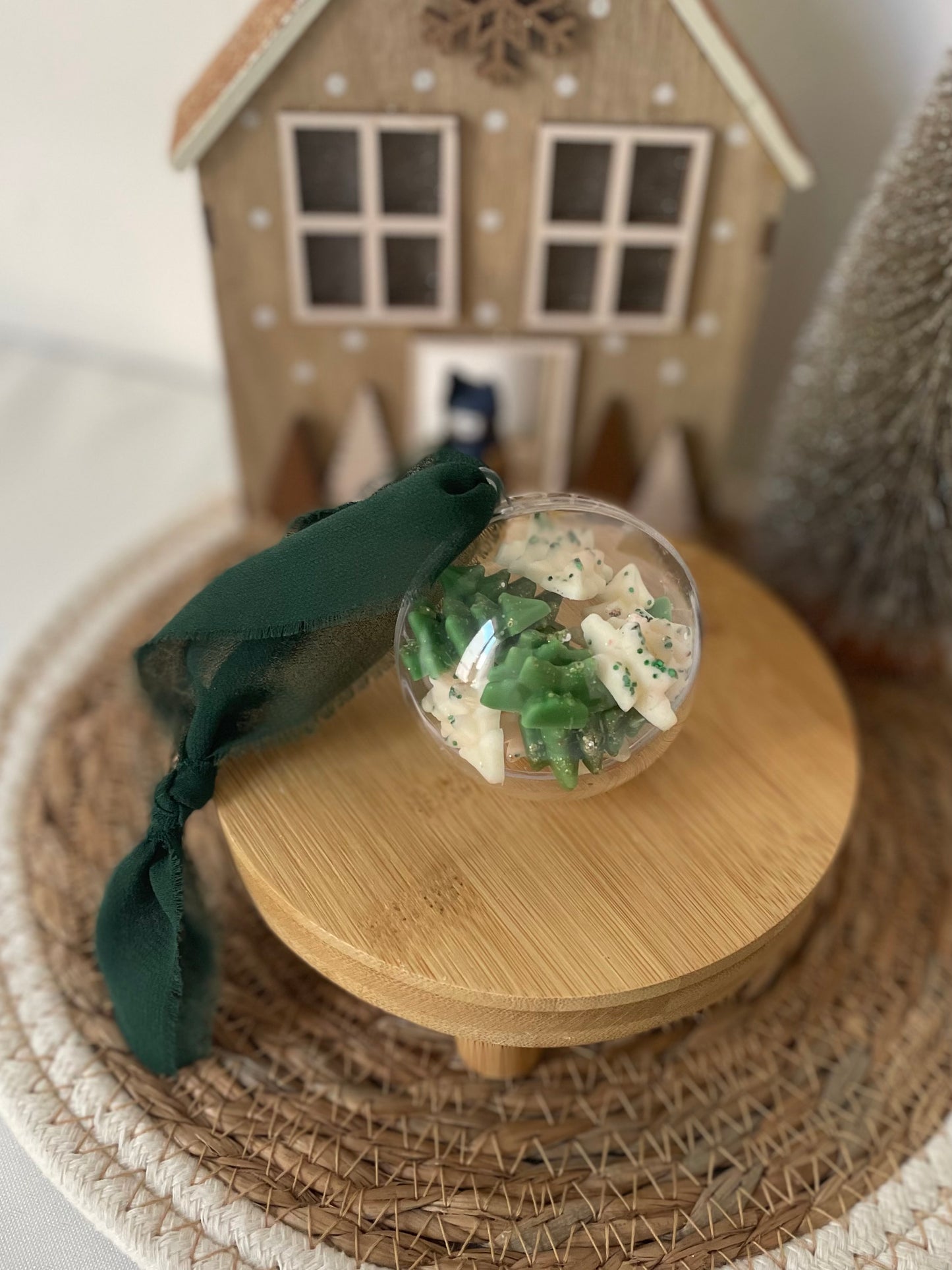 Boule de noël garnie